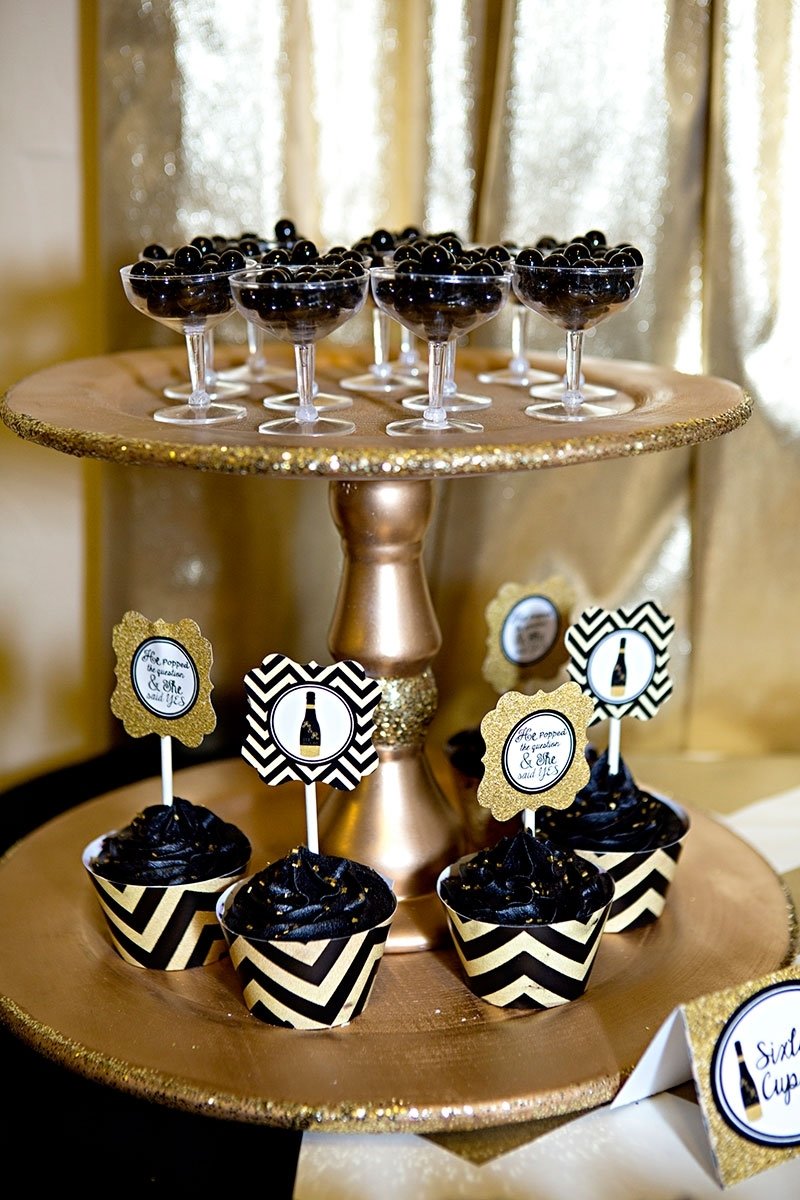10 Best Black And White Bridal Shower Ideas gold and black bridal shower bridal shower ideas themes 2022