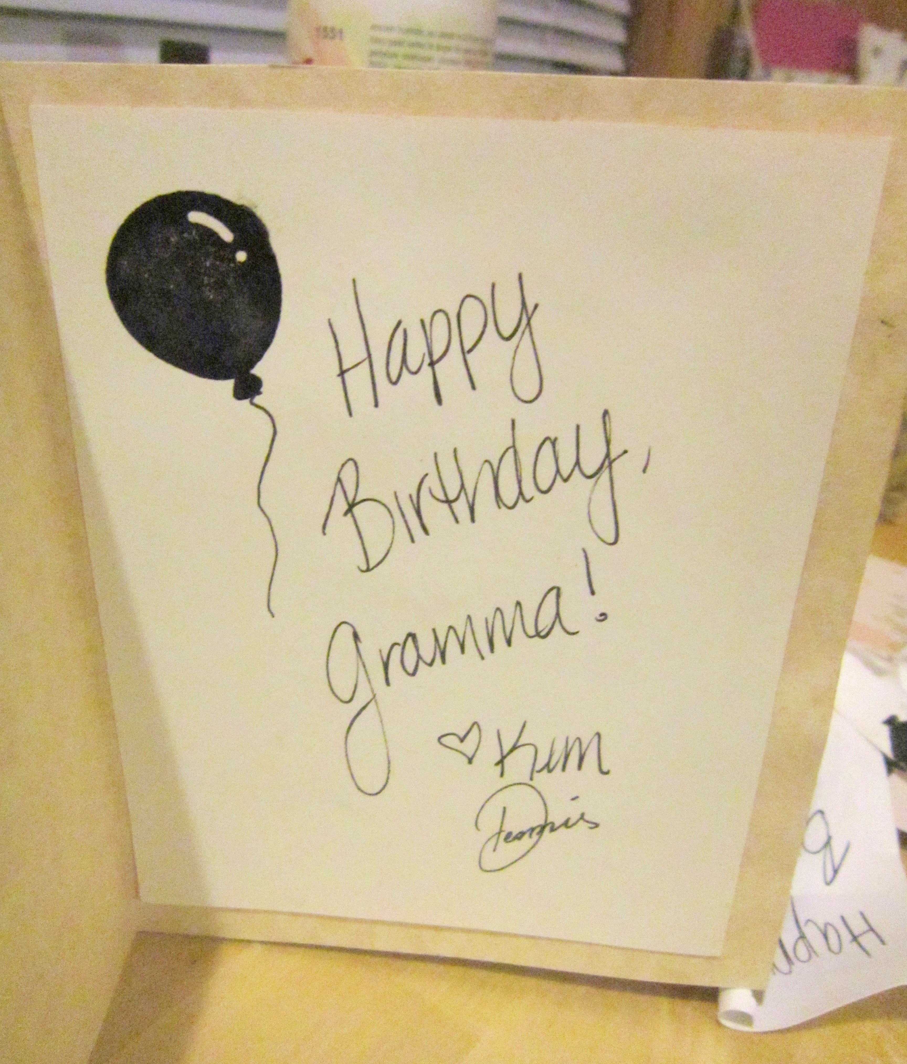Easy Birthday Card Ideas For Grandma