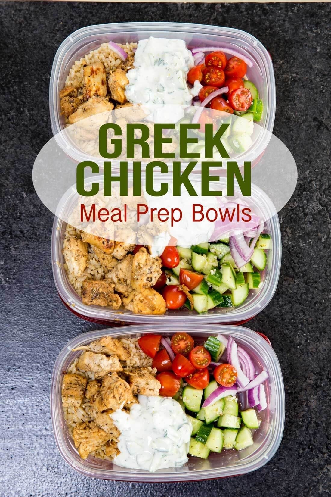 10 Best Best Lunch Ideas For Work greek chicken bowls meal prep easy easy peasy meals 4 2022