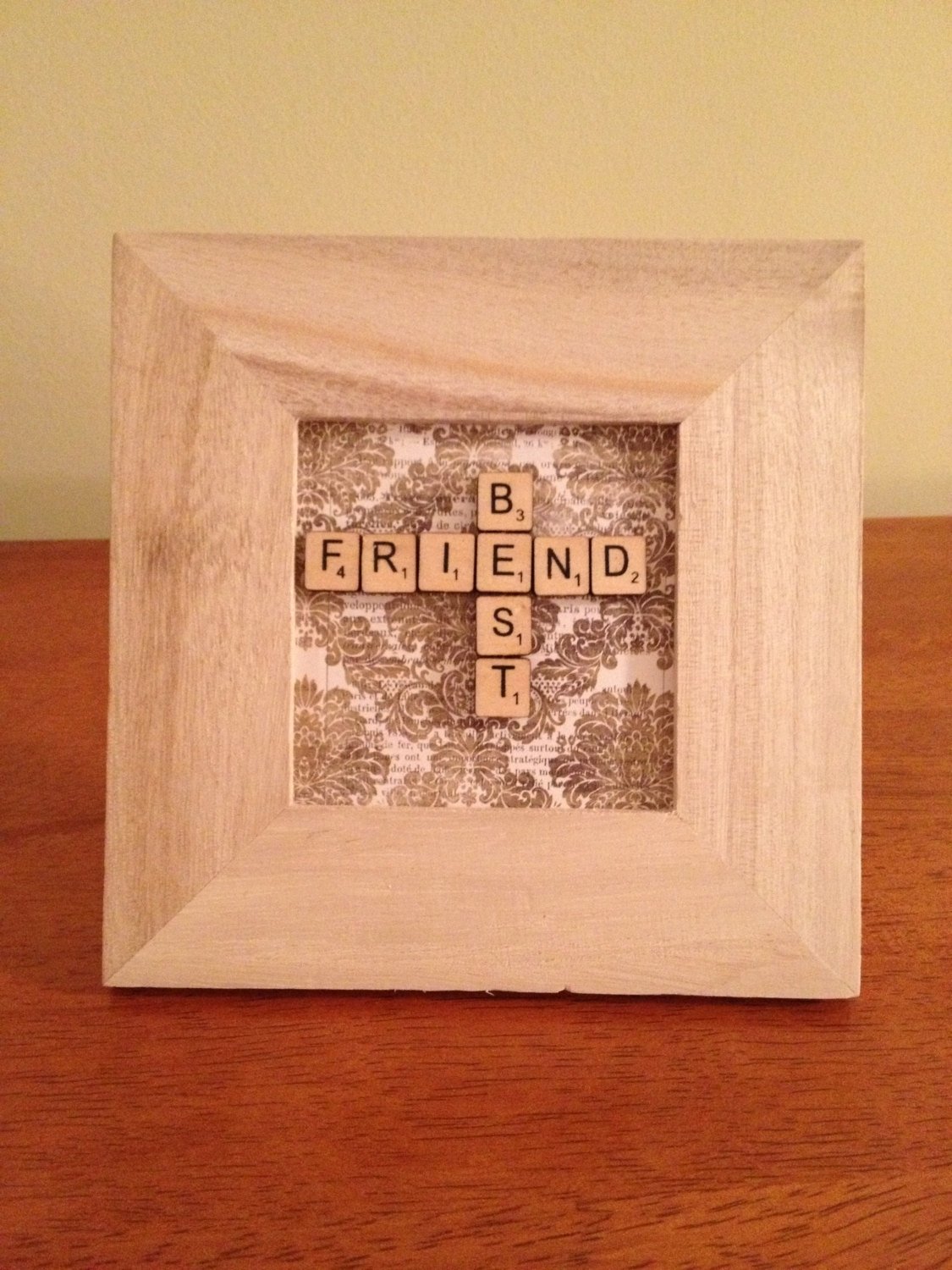 10 Cute Christmas Present Ideas For Best Friends hand crafted framed best friend miniature scrabble tiles gift 2022