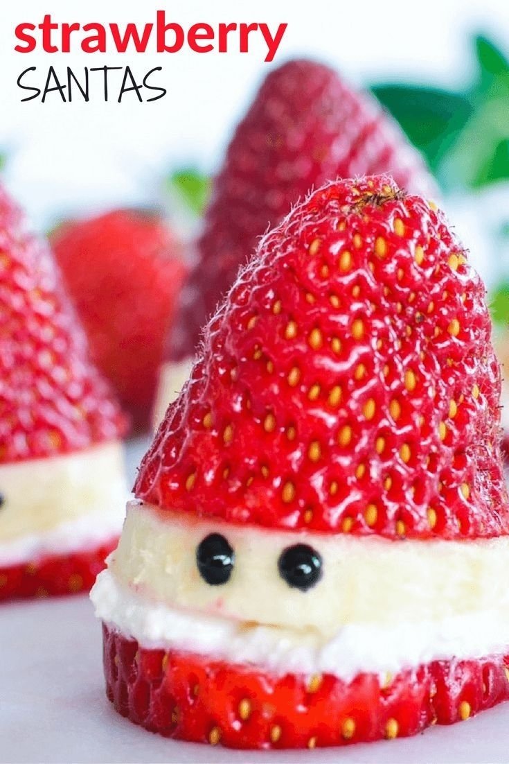 10 Beautiful Christmas Food Ideas For Kids how to make healthy strawberry santas strawberry santas food 2022