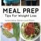 how to meal prep for weight loss | 7 meal ideas - wannabe balanced mom