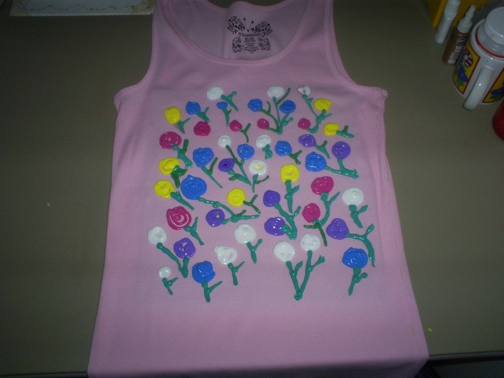 10 Stylish Puffy Paint T Shirt Ideas how to paint a shirt with impressionist roses puffy paint 2023