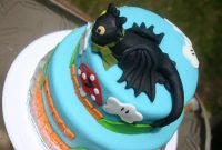 how to train your dragon toothless cake | toothless with his tae
