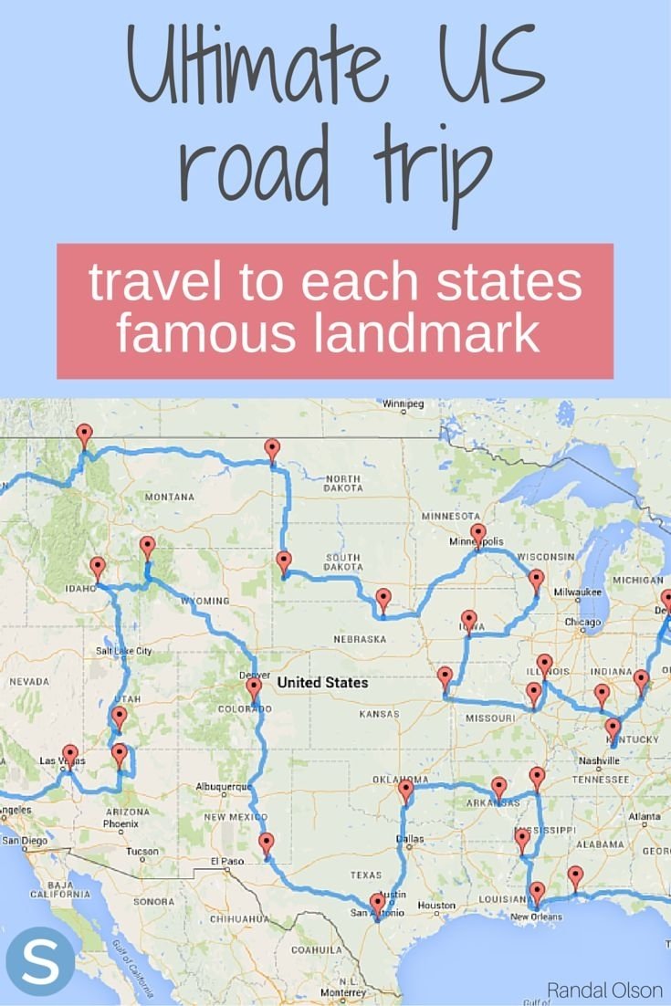 10 Unique Cross Country Road Trip Ideas how to visit all 50 states in 12 trips this free e book has 2022