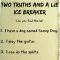 ice breakers: get students talking | ice breakers, truths and school
