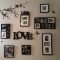 ideas for hanging pictures on wall without frames • walls ideas