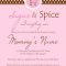 ideas sugar and spice baby shower invitations printable pink whiten