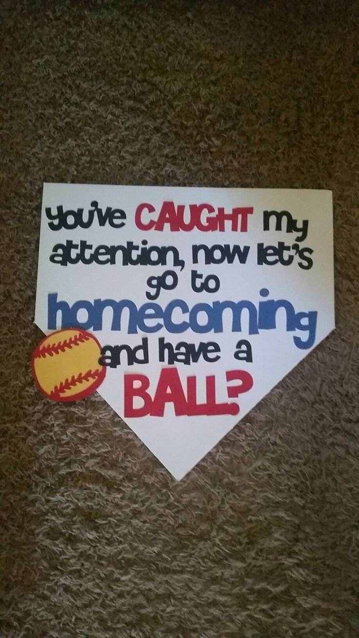 10 Fabulous Cute Ideas To Ask Someone To Homecoming image result for softball homecoming asking ideas prom homecoming 2 2022