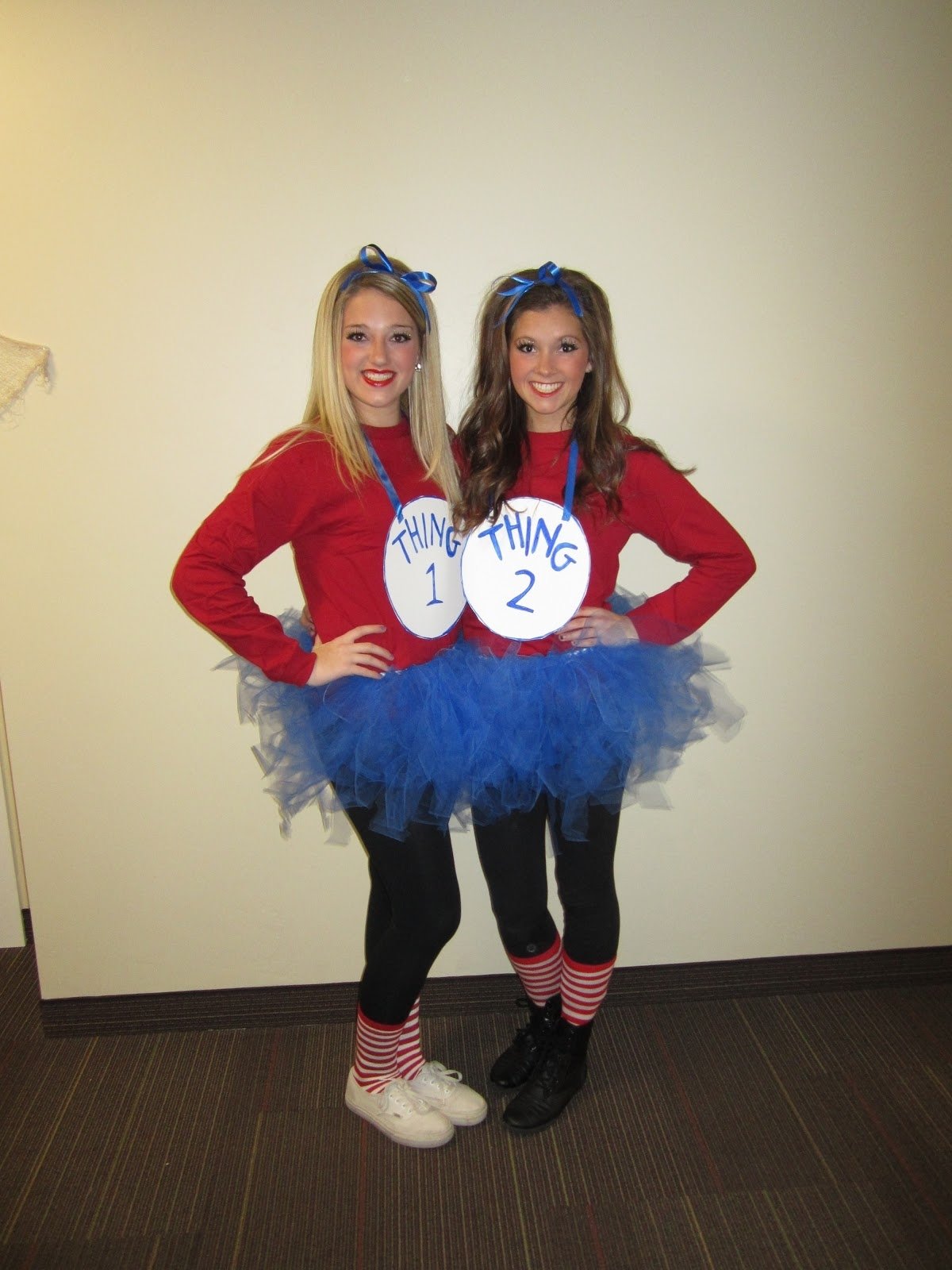 How to make thing one and thing two halloween costumes | joly's blog