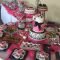 inexpensive table decorations chocolate party | pink themed wedding