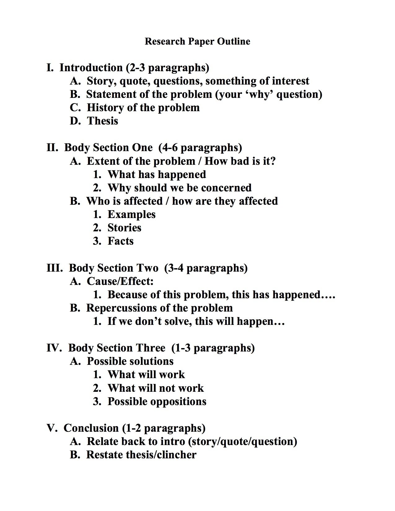 good topics to do for a research paper