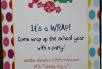 invitations i designed for my daughters end of the school year party