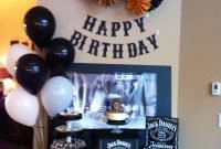 jack daniels theme for dad's surprise 60th bday party! | whiskey