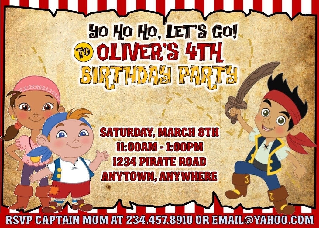 10 Gorgeous Jake And The Neverland Pirates Party Ideas jake and the neverland pirates party games invitations and more 3 2022