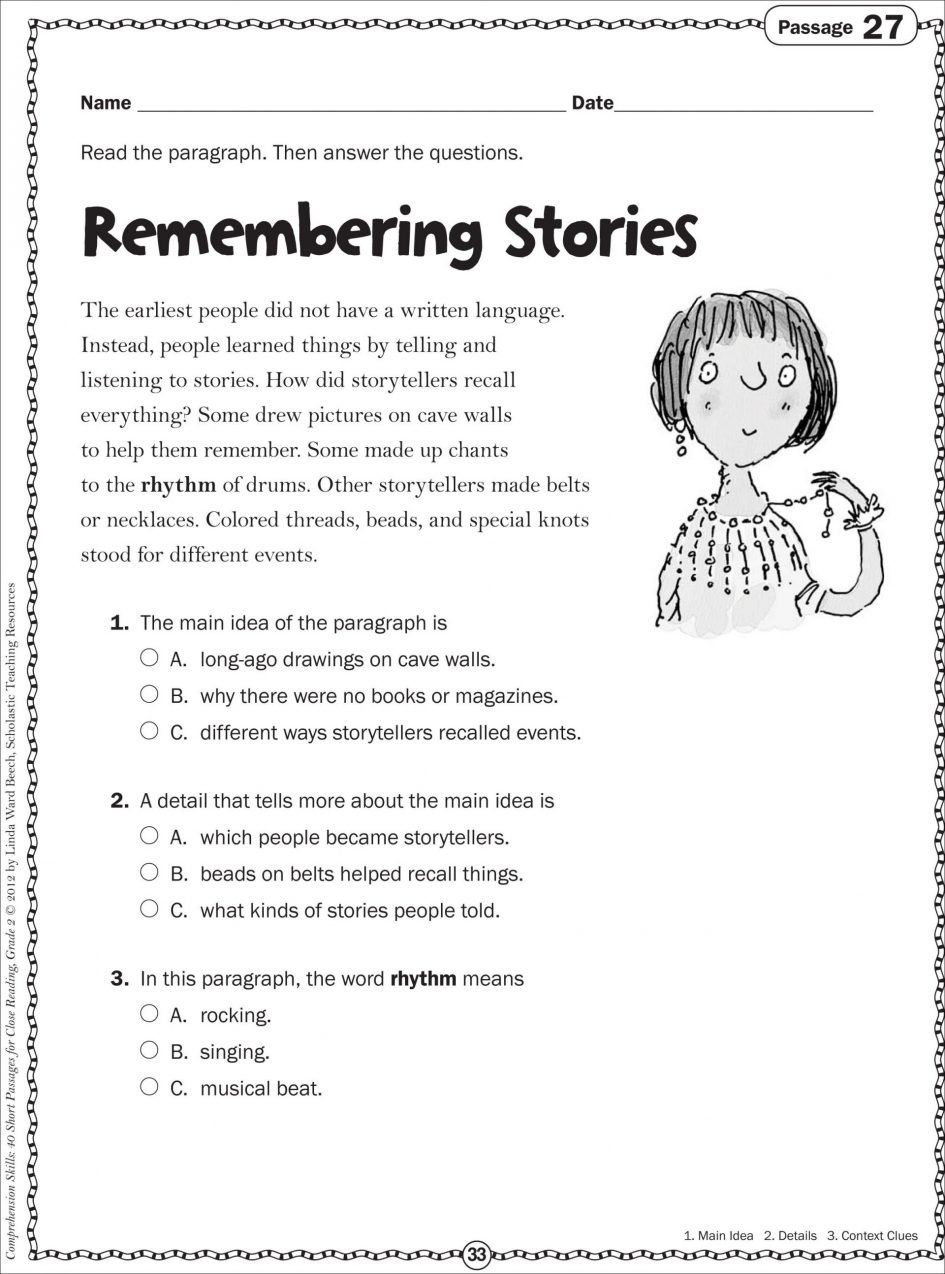 10 Spectacular Main Idea Worksheets For 5Th Grade 2023