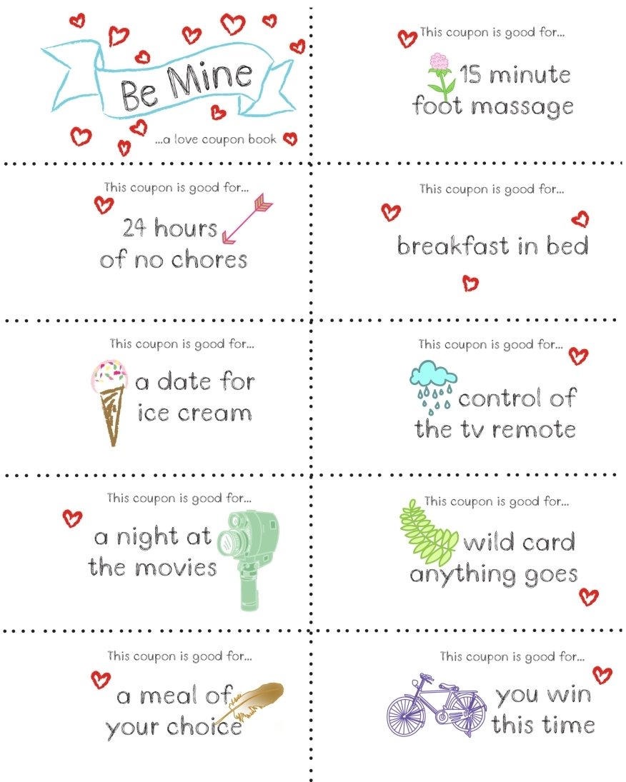 10 Elegant Homemade Coupon Book For Boyfriend Ideas last minute valentine free coupon book printable coupons gift and 2022