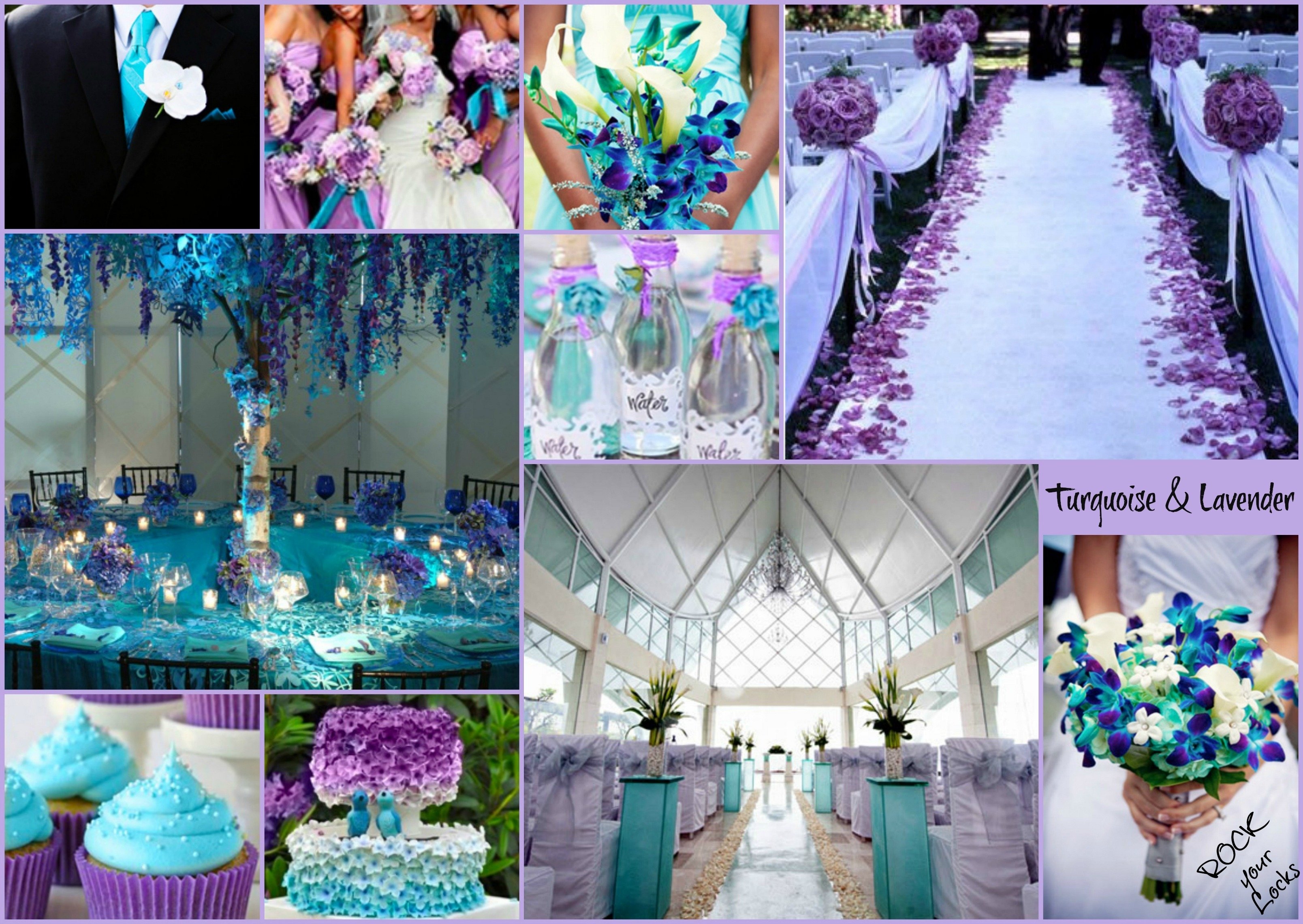 10 Perfect Purple And Turquoise Wedding Ideas lavender and turquoise wedding inspirationrock your locks my 2023