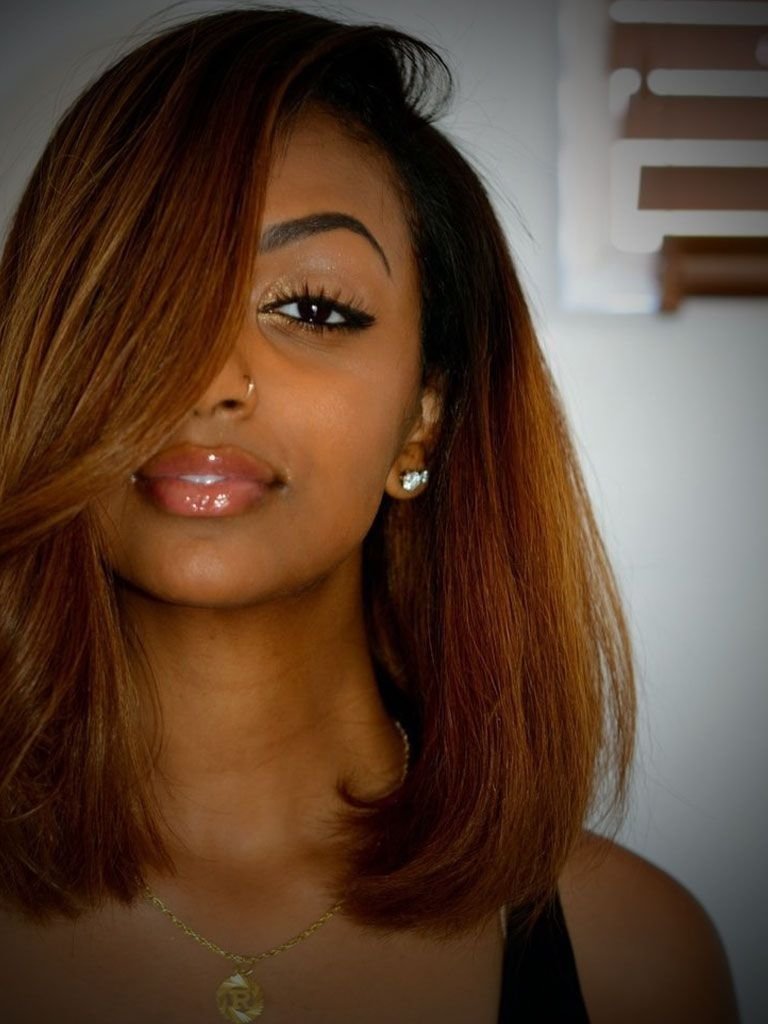 10 Great Hair Color Ideas For African American Hair light brown hair color ideas for black women hairstyles 2022