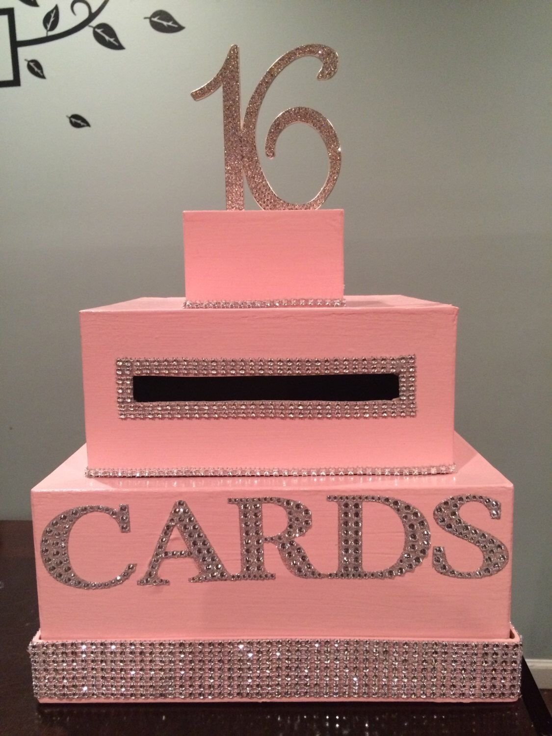 10 Famous Sweet 16 Gift Ideas For Daughter light pink sweet 16 card boxlongislandkreations on etsy https 1 2022