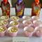 lindsay's sweet world: pink and gold first birthday party - food