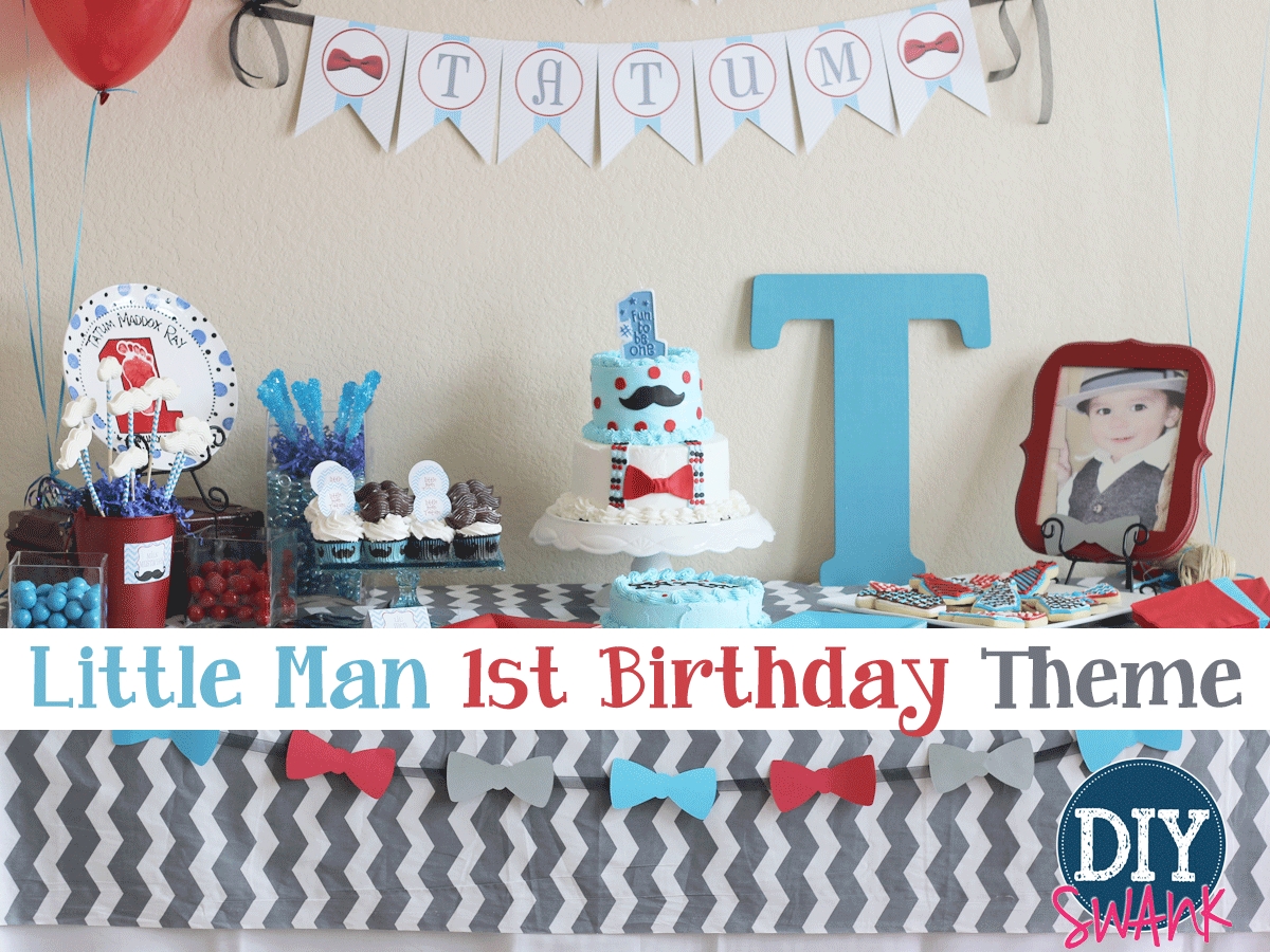 10 Most Popular 1St Birthday Party Ideas For Boys Themes little man first birthday party diy swank 8 2022