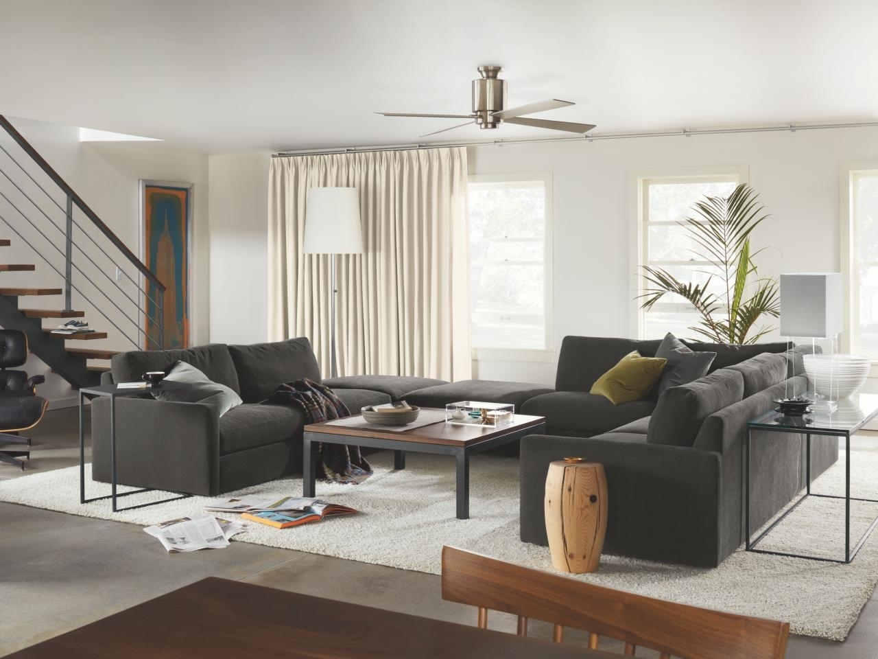 Living Room Furniture Arrangement With Sectional Sofa