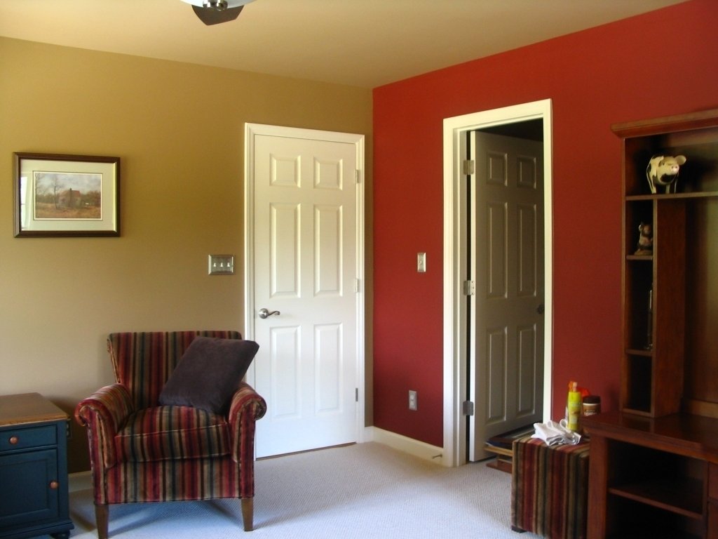 Two Tone Paint In Living Room