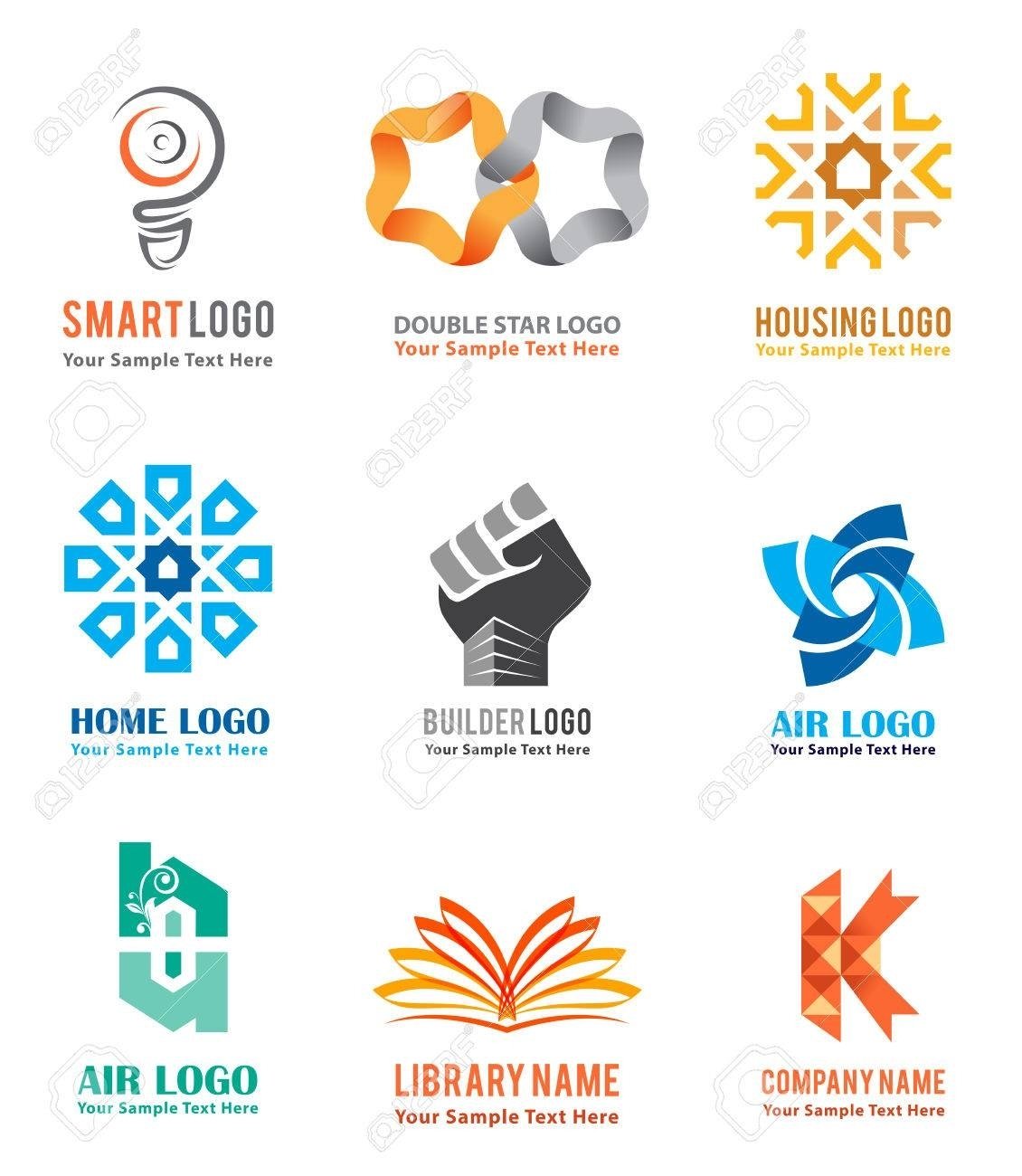 10 Perfect Real Estate Company Name Ideas logo icons set for company identity branding like smart ideas 1 2022