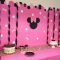 madison's minnie mouse birthday party #diy #backdrop | look what i