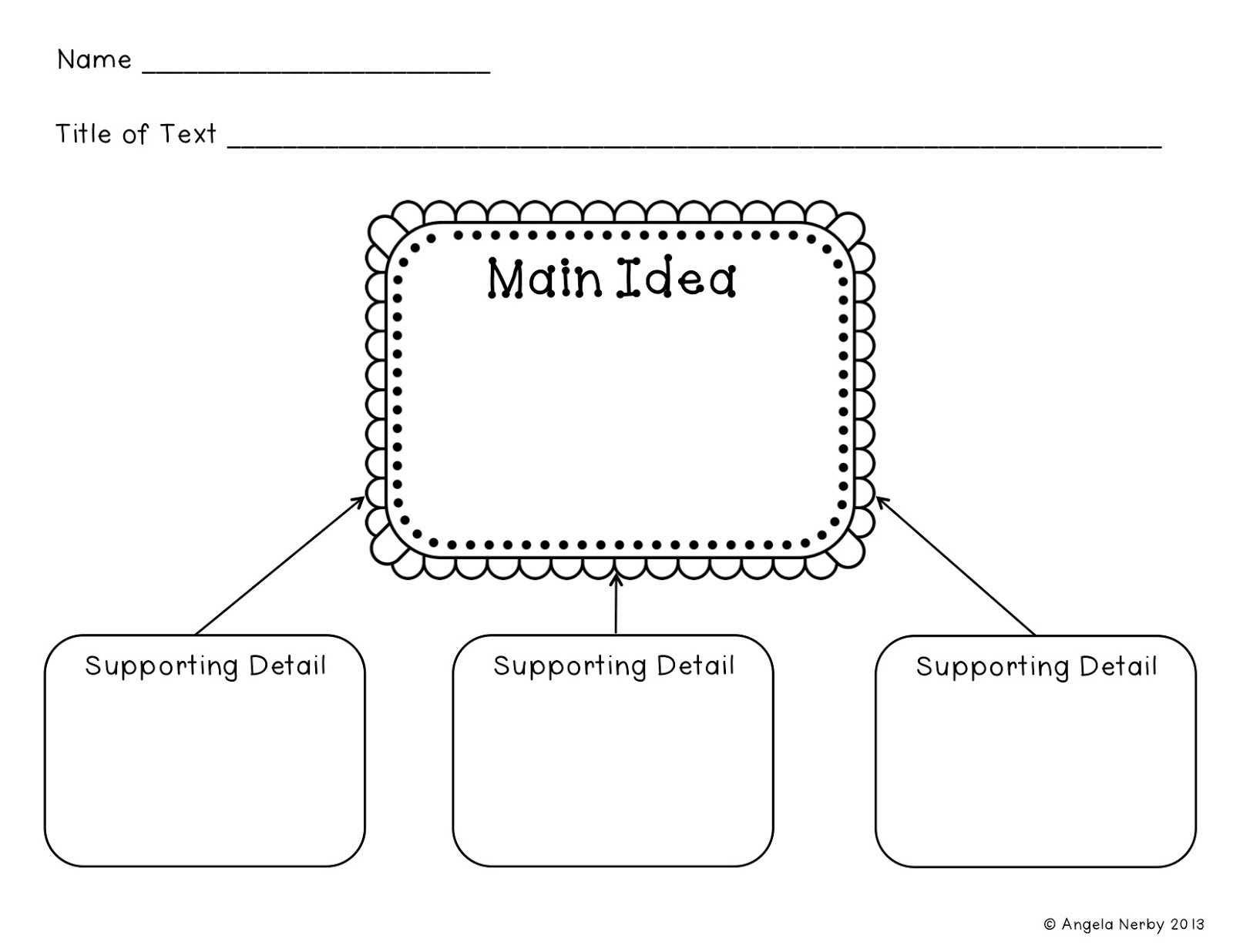10 Stylish Main Idea And Details Graphic Organizer main idea and supporting details graphic organizer worksheets for 2 2022