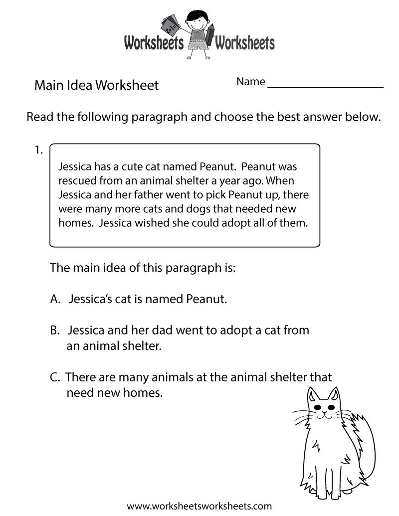 10 Best Main Idea Worksheets 2Nd Grade main idea worksheets 2nd grade the best worksheets image collection 2022