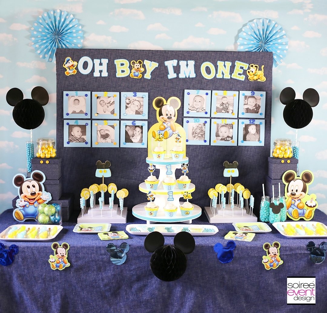 10 Famous Mickey Mouse First Birthday Party Ideas make your own mickey mouse first birthday party photo wall soiree 3 2022