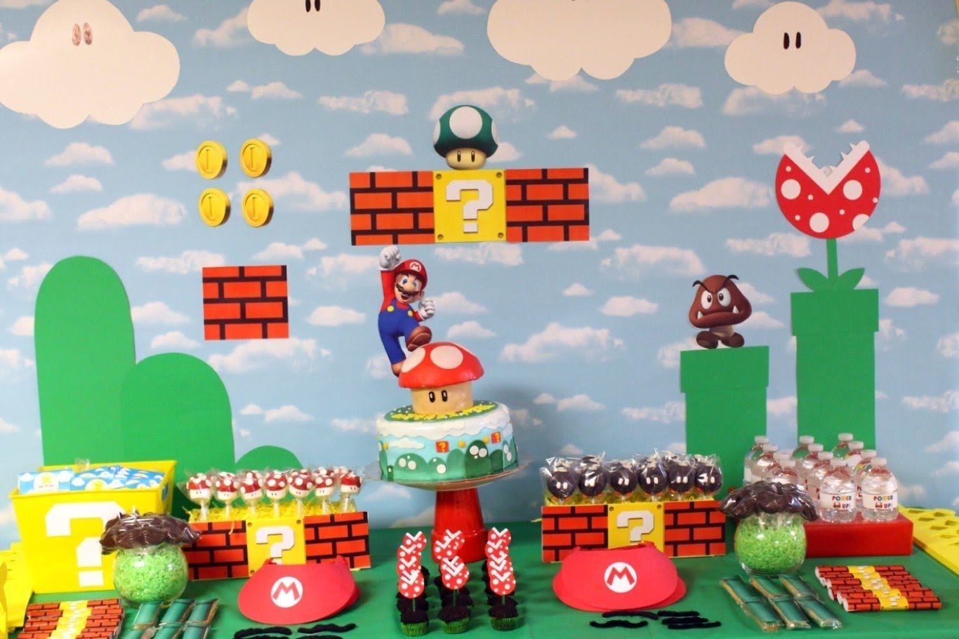10 Great Mario Bros Birthday Party Ideas mario birthday party decorations and walk through abes world 2 2022