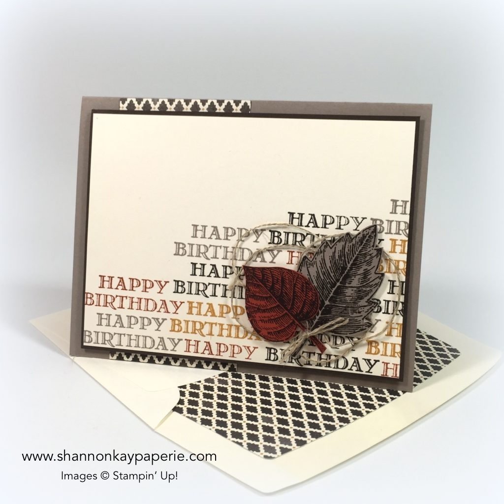 10 Trendy Stampin Up Birthday Card Ideas masculine vintage leaves 30 day card challenge day 14 shannon 2022