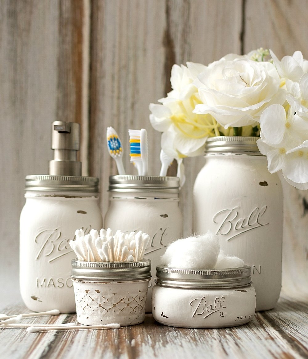 10 Great Craft Ideas For Mason Jars mason jar bathroom storage accessories mason jar crafts love 2022