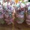 mason jars - baby shower - center pieces - baby girls | decorations