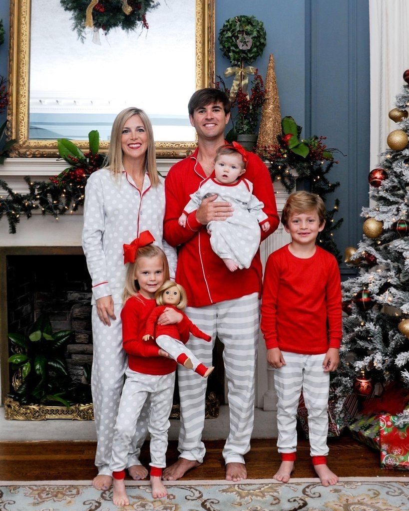 10 Stunning Family Christmas Photo Outfit Ideas matching family christmas pajamas popsugar moms 1 2023