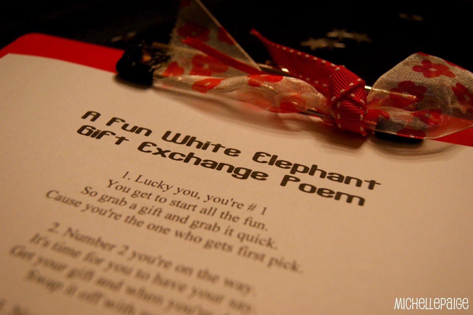 10 Great White Elephant Gift Ideas For Work michelle paige blogs white elephant gift exchange poem 1 2024