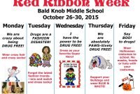 middle school red ribbon week | bald knob public school