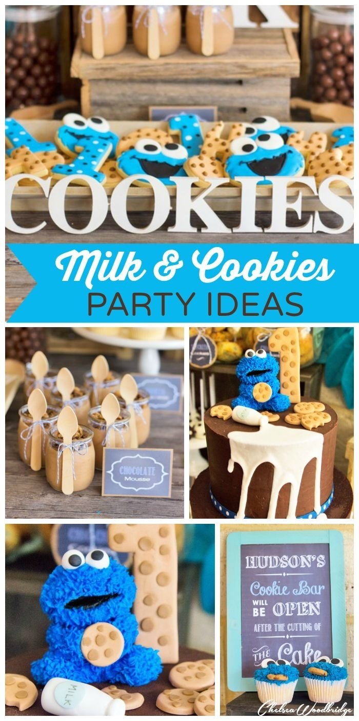 10 Stunning 1St Birthday Ideas For Boys milk and cookies birthday hudsons milk and cookie monster 1st 1 2022
