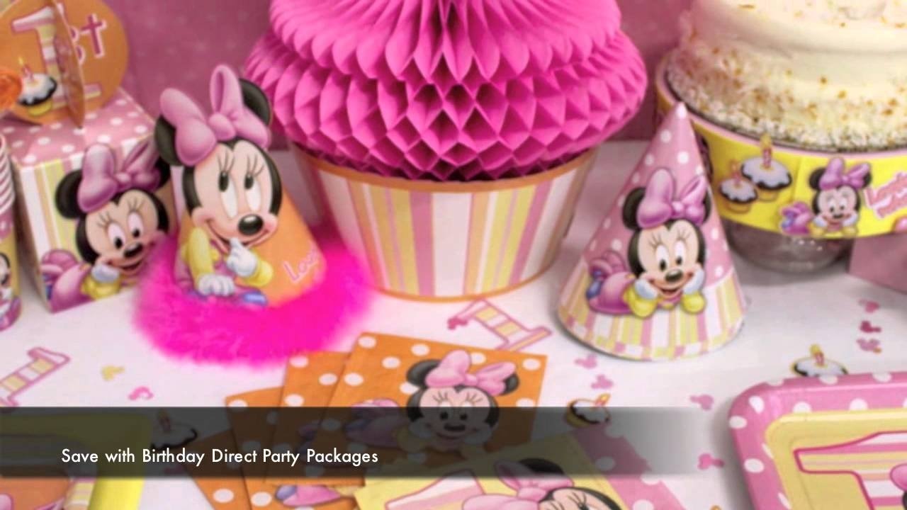 10 Trendy Minnie Mouse First Birthday Party Ideas minnie mouse 1st birthday party supplies youtube 1 2022
