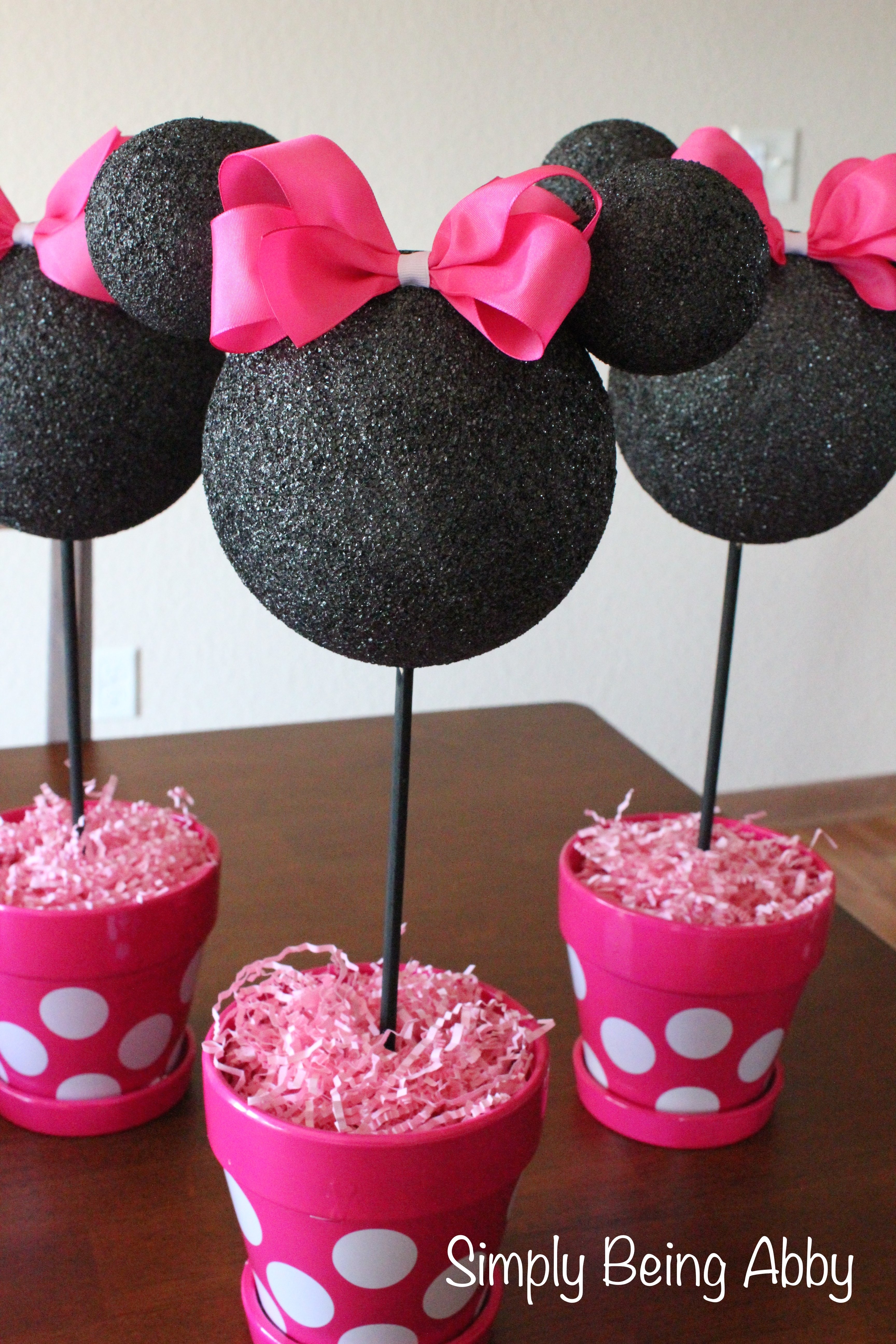 10 Famous Minnie Mouse Party Ideas Homemade minnie mouse centerpiece decorations simply being abby 1 2023