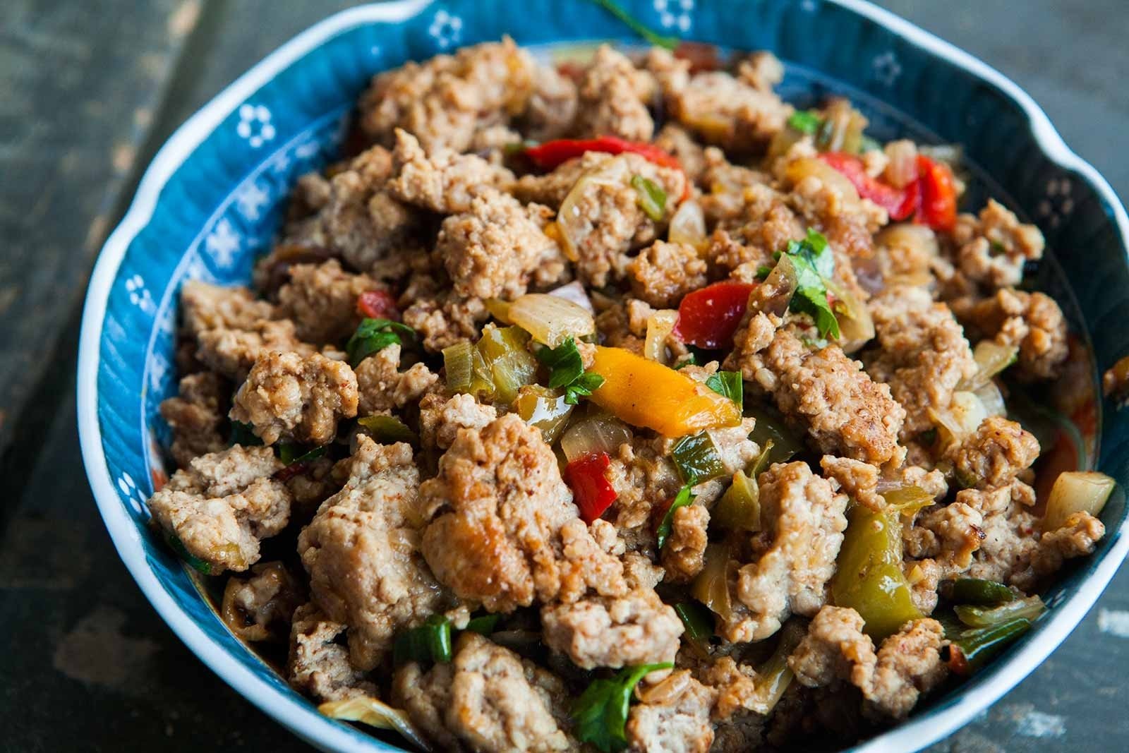10 Lovely Dinner Ideas With Ground Turkey moms ground turkey and peppers recipe simplyrecipes 4 2023