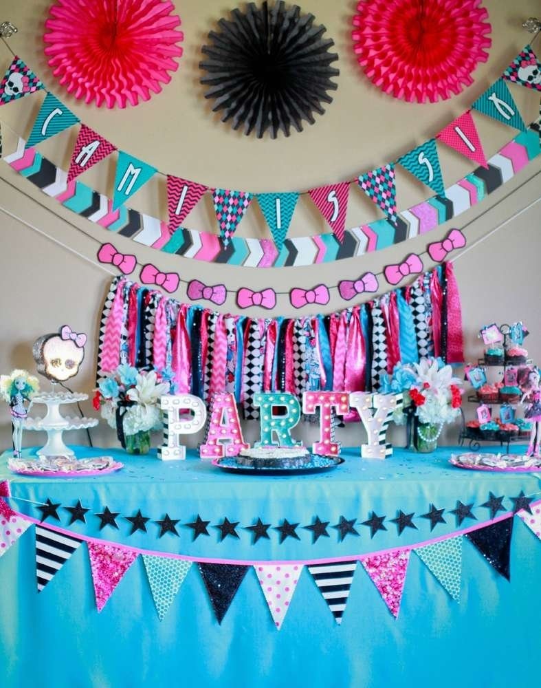 10 Perfect Monster High Party Decoration Ideas monster high birthday party ideas photo 2 of 48 catch my party 2022