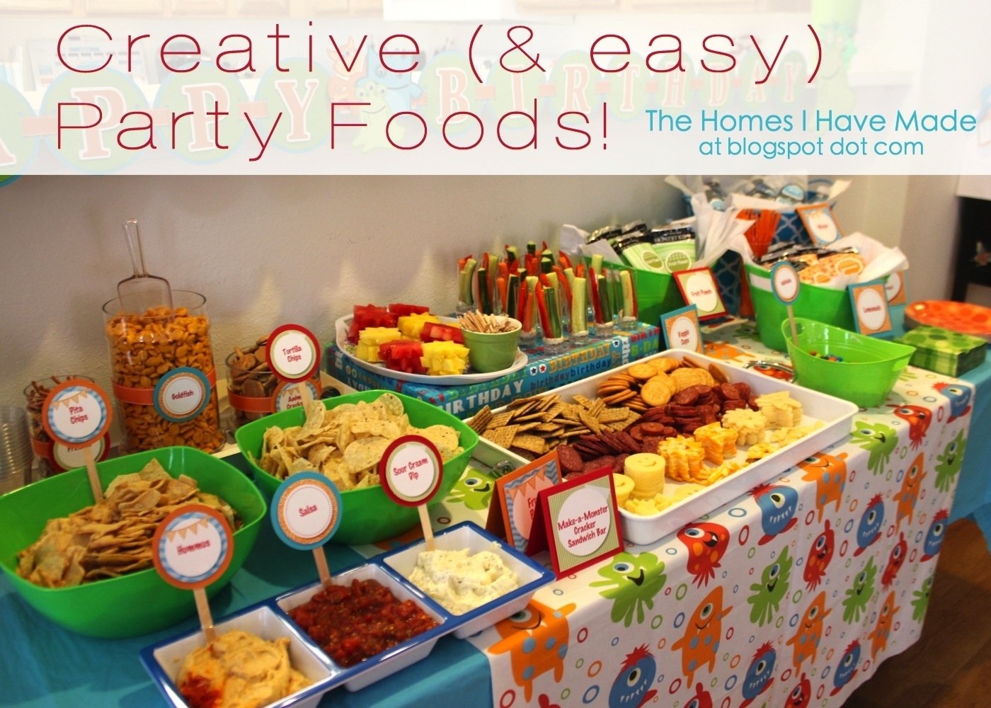 10 Famous 1St Birthday Party Food Ideas monster party spotlight on food monster party spotlight and 3 2022