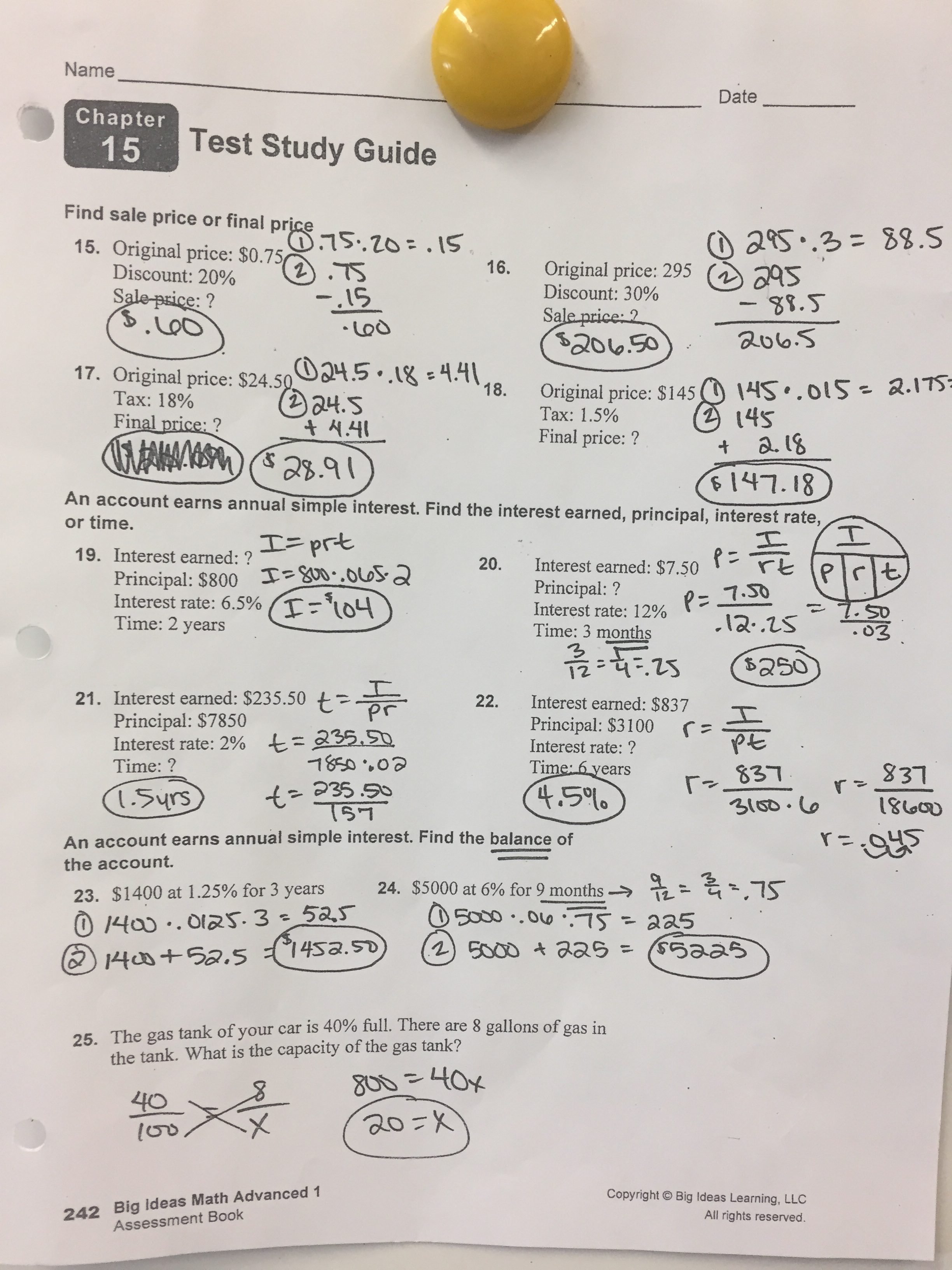 10 Elegant Big Ideas Math 7 Answers mrs gillespie 6th grade math page 2 10 2022