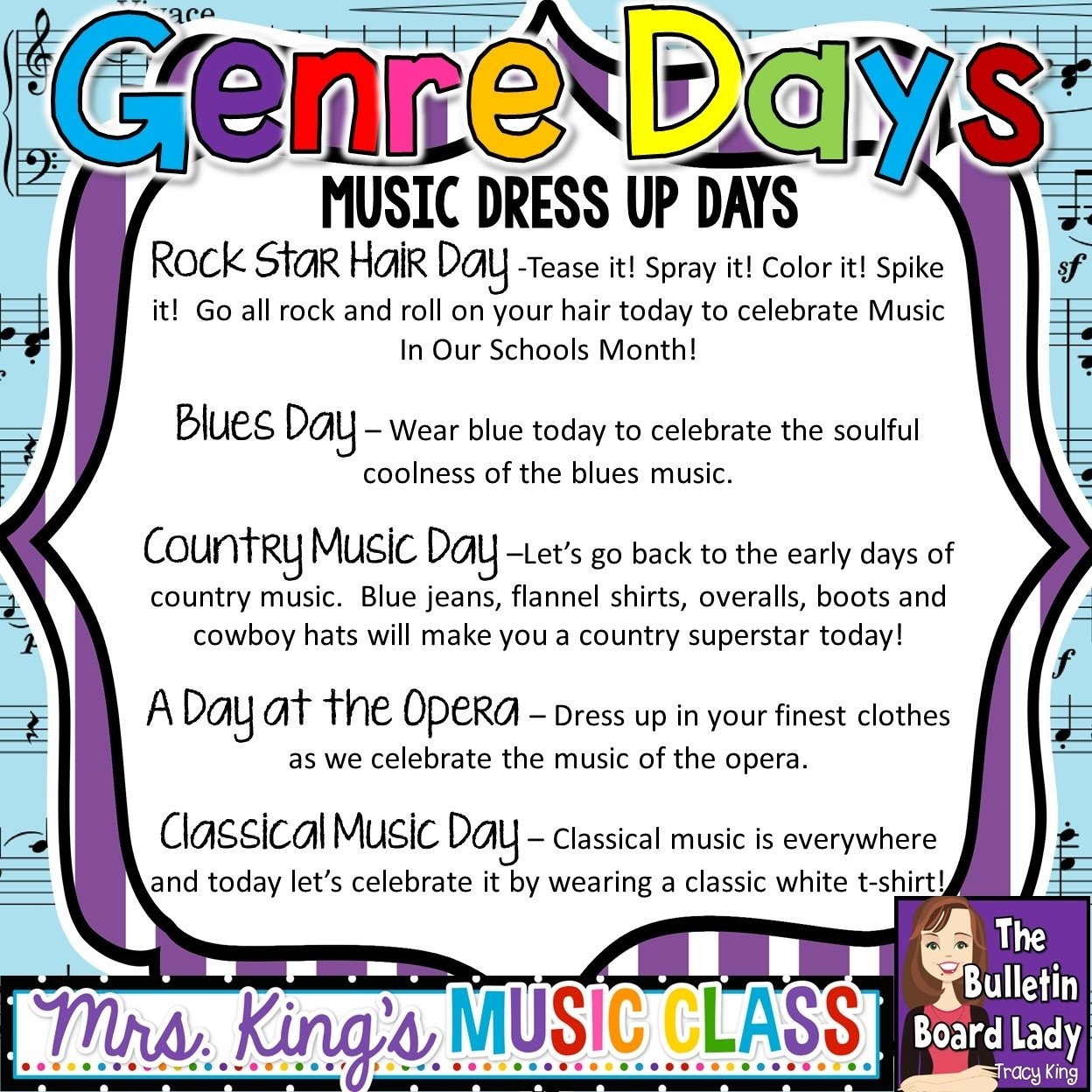 10 Fashionable Spirit Day Dress Up Ideas mrs kings music class spirit days for music in our schools month 2022