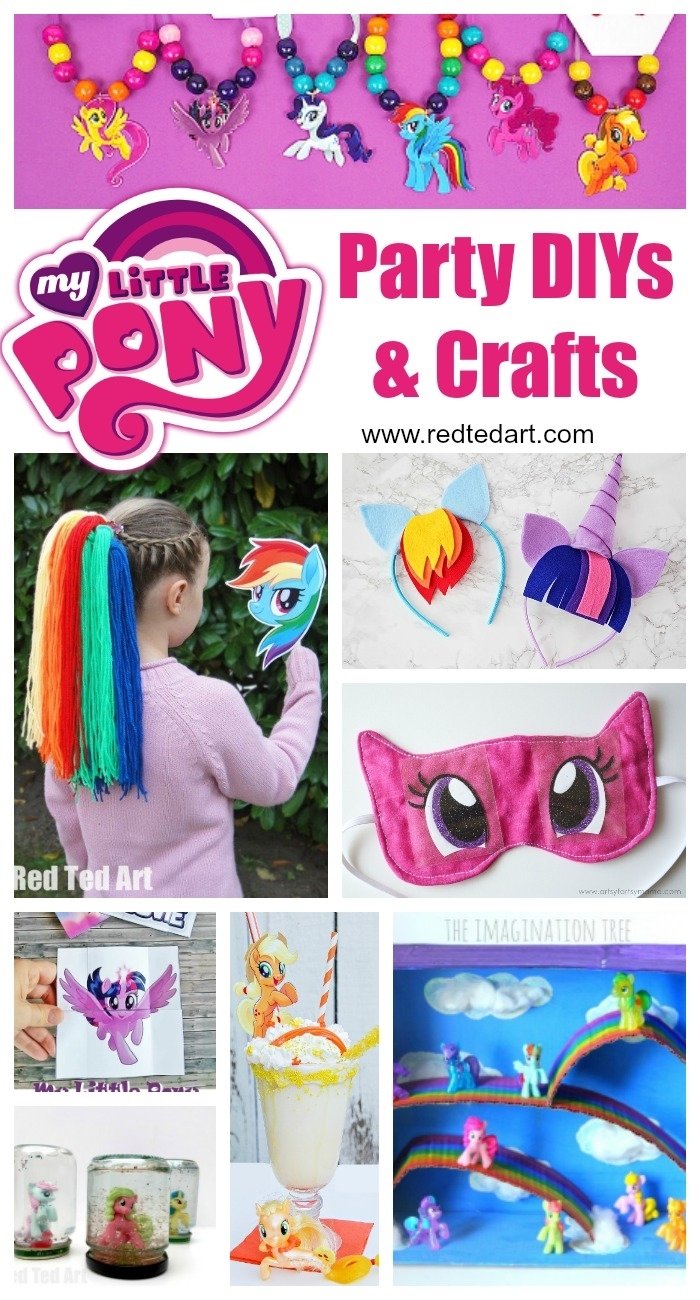 10 Great My Lil Pony Party Ideas my little pony party ideas crafts red ted arts blog 1 2022