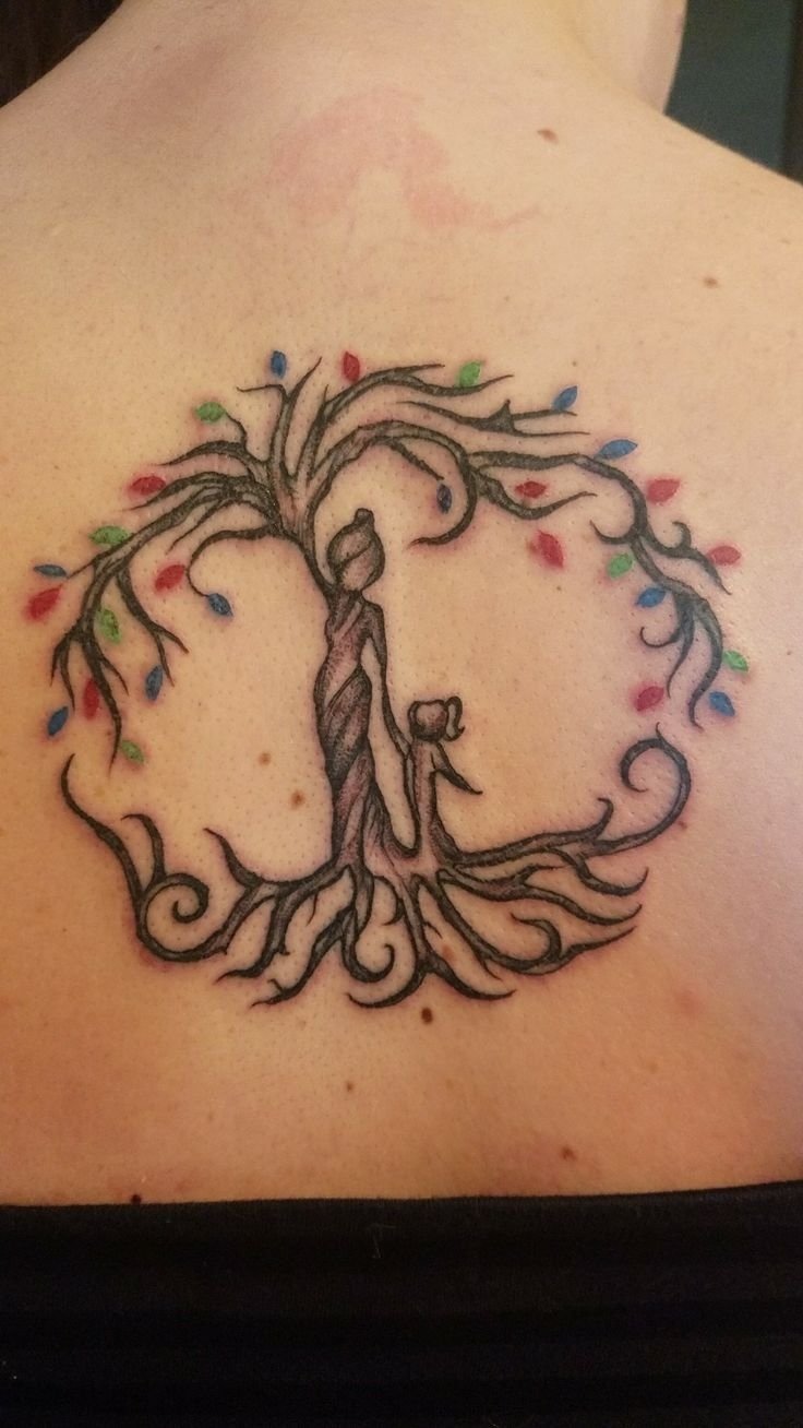 10 Trendy Tattoo Ideas For My Daughter my mother daughter tattoo we both got this with the leaves coloring 2022